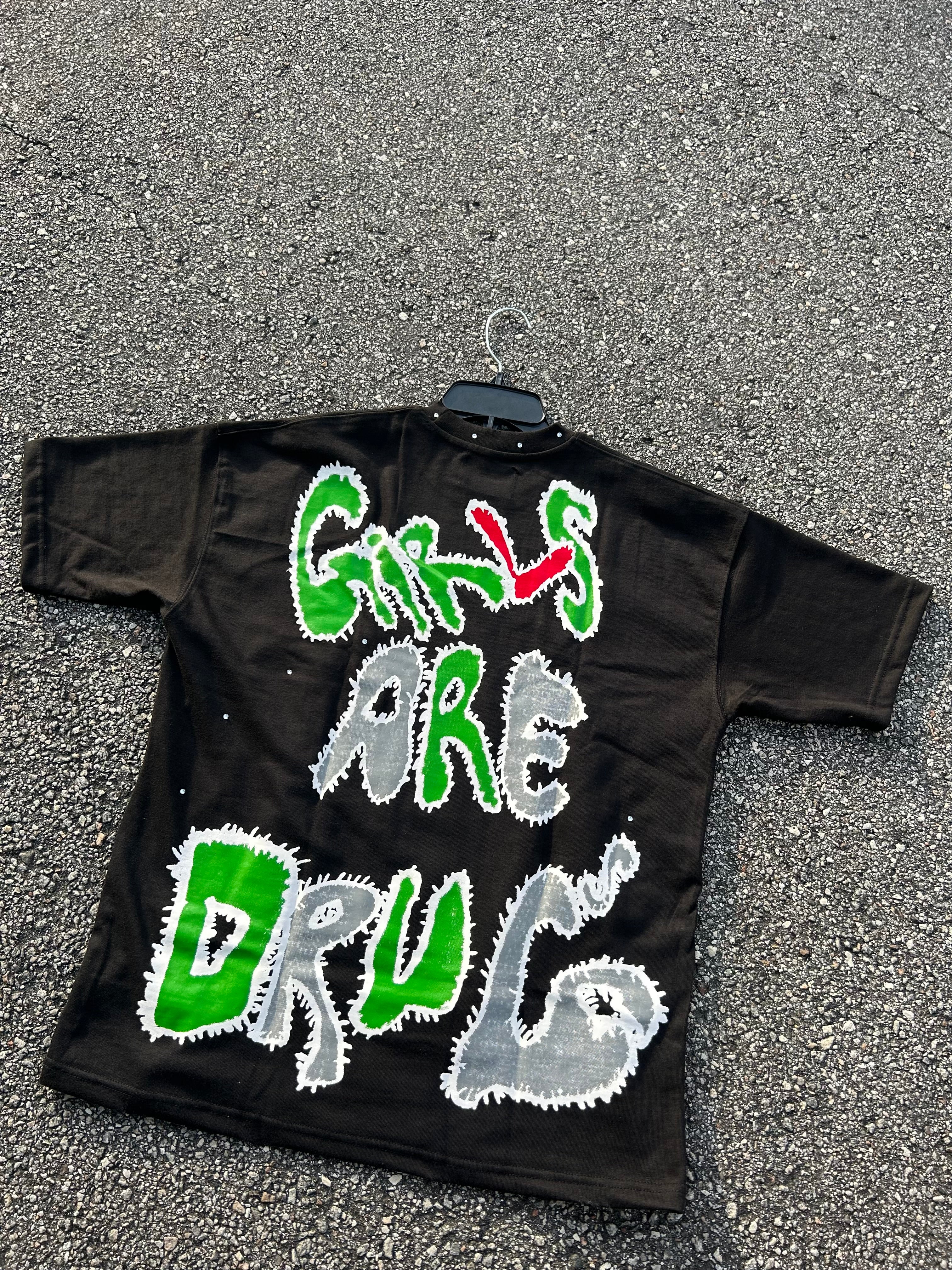 GIRLS ARE DRUGS TEE (BLACK)